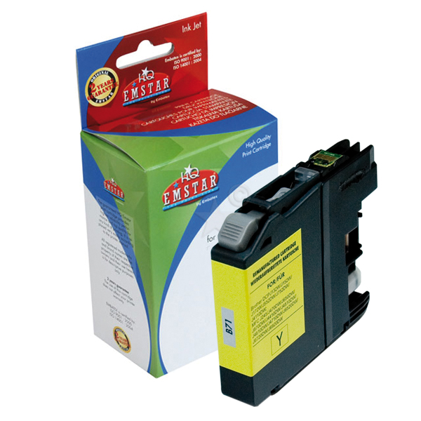 Brother LC-123Y inktcartridge geel (Compatible) - Click Image to Close