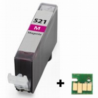 Canon CLI-521M magenta met chip (Compatible)