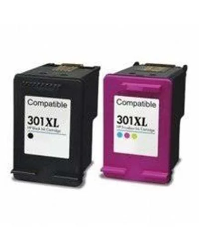 HP 301XL (CH563EE) inktcartridge zwart (compatible) - Click Image to Close