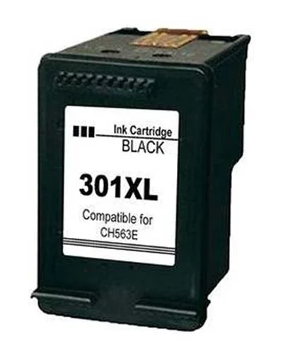 HP 301XL (CH563EE) inktcartridge zwart (compatible) - Click Image to Close