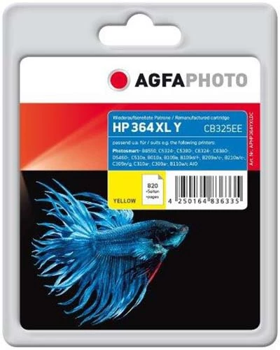 HP 364XL (CB325EE) cartridge geel (compatible) - Click Image to Close
